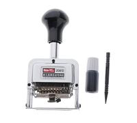 QSTDGVPW 1 Pièce Machine de Numérotation Automatique avec Fonction Année Mois Jour Dispositif Huit Chiffres Datation Structure Solide Acier Adaptée à la