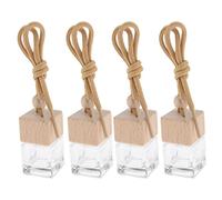 QSTDGVPW 4 Pièces Bouteille Parfum Voiture Suspendue Petit Flacon Cristal Parfum à Suspendre Décoration Ambiance Élégante Convient pour Voiture Ma, comme