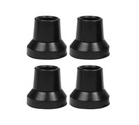 QSTDGVPW 4 Pièces Embouts Béquille Caoutchouc Épais Capuchons Renforcés Pointe Large Antidérapante Embouts Remplaçables Adaptés Personnes Âgées Marche Randonné, Trou noir de 14 mm