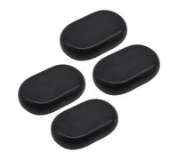 QSTDGVPW 4 Pièces Pierre de Massage Chaude Set Ovale Pierres Massage Roches Chaudes Outil Gua Sha pour Spa à Domicile Relaxation Familiale Séances, 11cmx7cm