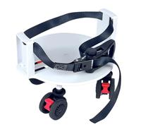 QSTDGVPW Base de Chariot de Golf Dotée de Quatre roulettes Pivotantes Plateau Support Latéral Sangle Ferme Adaptée au Déplacement sur Parcours de d'Entraînement en Pente, Array, Blanc