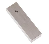 QSTDGVPW Bloc de Référence Jauge Mesure Bloc de Vérification Individuel Étalon de Micromètre Bloc Spécial pour Pied à Coulisse Fabrication En Acier Traité Ther, argent-5mm