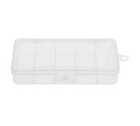 QSTDGVPW Boîte de Rangement Leurres de Pêche Boîte pour Crochets Émerillons Boîte Accessoires Pêche Plastique Robuste Double Face 5 Compartiments