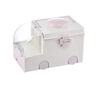 QSTDGVPW Boîte de Secours Trousse de Première Intervention Coffret de Stockage Organiseur Amovible Poignée Portable pour Matériel Adaptée Aux Familles, rose