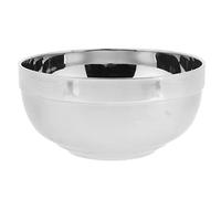 QSTDGVPW Bol INOX Bol Mélangeur Bol Micro-Ondes Bol Camping Compatible Lave-Vaisselle Conception Anti-Rouille Adaptée Aux Foyers Restaurants et Sorties Camping, Argent, 18CM