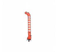 QSTDGVPW Bouée de Plongée pour Signalisation avec Enrobage TPU Résistant Bande Réfléchissante Grande Stabilité et Inflateur Intégré Adaptée à la Plongée , Orange , 1.2M