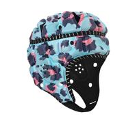 QSTDGVPW Casque de Rugby pour Enfants avec Rembourrage Souple, Réglable, Conçu pour Le Football et Le Rugby, Matériau Respirant et Absorbant Les Chocs, Bleu Violet