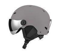 QSTDGVPW Casque de Ski avec Masque et Rembourrage Chaud, Conception Ergonomique et Sangle Réglable, Visibilité Améliorée, Convient Au Ski, Au Vélo et Au Snowbo, Gray L