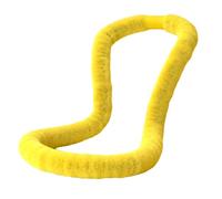 QSTDGVPW Cercle de Fitness Adulte pour Exercice Physique Cerceau de Sport Pliable avec Ressort Doux Anneau Recouvert de Peluche pour Confort et Silence Adapté, Jaune 1,5 kg