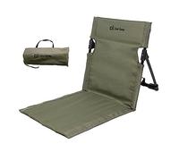 QSTDGVPW Chaise de Plage Pliable Chaise avec Dossier Fauteuil Portable Coussin Nomade Dossier Ergonomique en Oxford Adaptée aux Amateurs de Plein, Vert