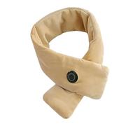 QSTDGVPW Chauffe-Cou Électrique Écharpe de Chaleur Rapide USB Bandeau de Cou Chauffant Réglage Température Doux Spandex Flexible Adapté à Randonnée Bure, Abricot