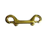 QSTDGVPW Double End Snap Hook Porte-clés Mousqueton Fermoir Matériel Laiton Résistant aux Intempéries pour Divers Activités Extérieures Plongée Équitation