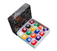 QSTDGVPW Ensemble de 16 Mini Boules de Billard, Petit Jeu de Boules de Pool, Accessoires pour Table de Billard de Loisirs, 25MM