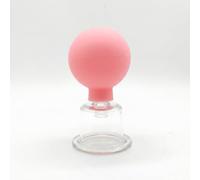 QSTDGVPW Facial Vacuum Massager Coffret de Ventouses Visage Silicone Verre Utilisation Pratique Auto-massage Ride Réduction Poches Adapté Détente Routine Beauté, flower, Taille 4