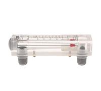 QSTDGVPW Flowmètre Acrylique Panneau Indicateur de Débit pour Eau Rotamètre Liquide Compteur à Montage Fileté Mâle Construction en Verre et Acier Inoxydable Ad, 0.05-0.5gpm