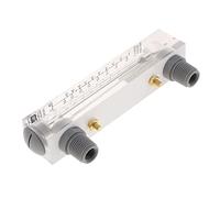 QSTDGVPW Flowmètre Acrylique Panneau Indicateur de Débit pour Eau Rotamètre Liquide Compteur à Montage Fileté Mâle Construction en Verre et Acier Inoxydable Ad, 0.1-1gpm