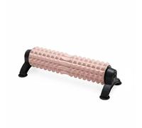 QSTDGVPW Foam Roller Support Rouleau de Massage Musculaire Cylindre Mousse Appareil Soulagement Tissu Profond avec Ventouse et, Rose, Rouleau En Mousse En Forme De Croissant Avec Support
