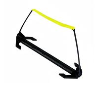 QSTDGVPW Hurdle Hauteur Réglable Barrière Agilité Saut Obstacle Pvc et Pp Résistant Améliore Contrôle des Jambes et Agilité Convient aux Enfants de Football, Jaune