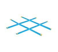 QSTDGVPW Jeu de Pelouse, Jeu de Jardin Polyvalent avec Piquets, Jeu de Lancer pour Parc, Terrasse, Camping, Barbecue, Souvenir, Blue A