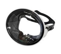 QSTDGVPW Lunettes de Plongée sous-Marines avec Tuba, Verres Transparents, Confortables, Compactes, étanches, pour Adultes, Grandes Tailles, Châssis Blanc