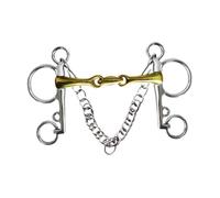 QSTDGVPW Mors de Cheval avec Crochet de Bordure, Accessoires de Chaîne, Bride à Bascule Complète de 5 Pouces, Bride D'équitation, Bride de Cheval pour Chevaux