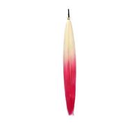 QSTDGVPW Perruque Queue-de-cheval Extension Longue Tressée Synthétique Femme Fibre Résistante à La Chaleur Attache Cheveux Incluse Adaptée Fête Mariage Festiva, B48