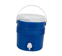 QSTDGVPW Pichet d'eau de Camping Isotherme avec Couvercle, Distributeur d'eau Glacée Portable pour Camping, Barbecue, Pêche, Pique-Nique, Bleu