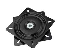 QSTDGVPW Plaque Pivotante Plateforme Pivotante Socle de Chaise Support Pivotant à Bille Robuste Rotatif 360 Degrés en Acier Adapté à Un Usage sur Chaises Tabou, 10 Pouces 2 mm d'épaisseur