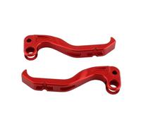QSTDGVPW Poignée de Levier Frein Embrayage Aluminium Solide Design Ergonomique Anodisation Premium Installation Aisée Adaptée aux Motards Promenade Hors Route Endurance, Red