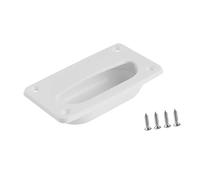 QSTDGVPW Poignée de Trappe d'inspection Marine, Plaque de Plancher de Pont, pièce de Rechange Professionnelle, Assemblage Pratique, poignée de Traction, Blanc