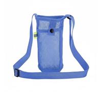 QSTDGVPW Porte-Bouteille Portable Sac Bandoulière Compartiment Boisson Poche Frontale Bouton Pression Sangle Réglable Marque Réfléchissante Adapté au Fitness Parc Randonnée, Bleu