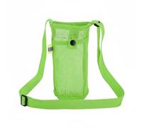 QSTDGVPW Porte-Bouteille Portable Sac Bandoulière Compartiment Boisson Poche Frontale Bouton Pression Sangle Réglable Marque Réfléchissante Adapté au Fitness Parc Randonnée, Vert Fluorescent