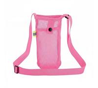QSTDGVPW Porte-Bouteille Portable Sac Bandoulière Compartiment Boisson Poche Frontale Bouton Pression Sangle Réglable Marque Réfléchissante Adapté au Fitness Parc Randonnée, Rose
