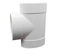 QSTDGVPW Raccord de Tuyau Connecteur PVC Jonction pour Tuyau D'Évacuation Montage Pratique Utilisation Salle de Bain Cuisine Maison Toilettes, T 21.8cmx12.5cm