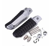 QSTDGVPW Repose-pieds Avant Repose-pied Pédale Platine Support Surface Striée Antiglisse en Caoutchouc et Corps Alliage Aluminium avec Clips Compatible