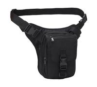 QSTDGVPW Sac de Cuisse Multifonctionnel, Sac Banane de Capacité pour La Conduite, Le Camping et La, Noir