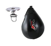 QSTDGVPW Speedball pour La Boxe, Ballon de Boxe en Polyuréthane, Speedball Suspendu, Sac de Frappe Rapide pour L'entraînement de Boxe, Noir