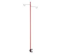 QSTDGVPW Support de Lanterne de Camping en Alliage D'aluminium avec Crochet Amovible, Léger, pour Les, La Randonnée, Le Trekking, Les Barbecues, en, Rouge