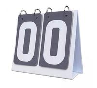 QSTDGVPW Tableau de Score Sportif 3 Pièces à Chiffres Rabattables, Portable, de Table, pour Basketball, Football, Soccer, Volleyball et Tennis de Table, 2 pièces