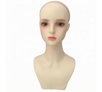 QSTDGVPW Tête de Mannequin Féminine, Support pour Perruque (partie Supérieure)