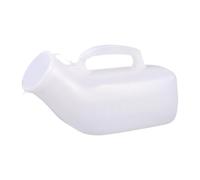 QSTDGVPW Urinal Masculin Pot Collecteur D'Urine Récipient Portable Polypropylène Solide avec Poignée Couvercle Adapté Aux Hommes Personnes Âgées Enfants, Blanc