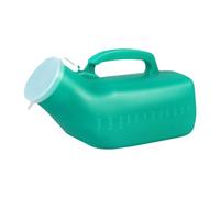 QSTDGVPW Urinal Masculin Pot Collecteur D'Urine Récipient Portable Polypropylène Solide avec Poignée Couvercle Adapté Aux Hommes Personnes Âgées Enfants, Vert