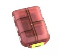 QSTDGVPW Valise 3x8 Compartiments avec Compartiments Individuels, Porte-médicaments à 8 Compartiments, Grand Contenant pour Les Personnes âgées et Les Voyageur, 2 pièces