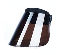 QSTDGVPW Visière de Soudage Écran Masque Casque Grande Couverture Du Visage Charnière 180 Degrés Polycarbonate Résistant, Écran De Soudage Agrandi Et Découpé, Marron, Marron