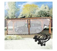 QSTGX Bâches en Plastique Transparent avec Œillets, Rideaux D'extérieur, Rideau de Séparation Imperméable pour Patio, Pergola, Porche, Tonnelles(2x2.5m)