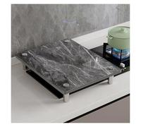 QSTGX Cache Plaque De Cuisson Gaz Protection Plaque Cuisson Gaz Couvercle résistant à la chaleur pour cuisinière à gaz Support moderne en grès pour cuisine(C,50X80X8.3 CM)