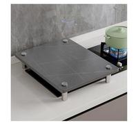 QSTGX Cache Plaque De Cuisson Gaz Protection Plaque Cuisson Gaz Couvercle résistant à la chaleur pour cuisinière à gaz Support moderne en grès pour cuisine(B,40X50X8.3 CM)