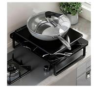 QSTGX Cache Plaque Electrique Cache Plaque De Cuisson Facile à entretenir Avec patins antidérapants Flexible et amovible(Black,30X40X8.8 CM)