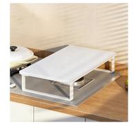 QSTGX Cache Plaque Electrique Protection Plaque de Cuisson Gaz Support de Cuisine Étagère Multifonctionnelle Installation Sans Frais Panneau Extra Large(B,30x54x8.5 cm)