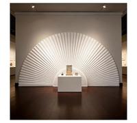 QSTGX Cloison de SéParation en Papier SéParateur de PièCe Separation Piece IntéRieur avec Étagères pour Bureau, Salle D'étude, Exposition, Magasin Chaussures, Espace Commercial(180x18x200 cm)